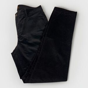 Talbots Heritage Corduroy Pants Womens 12 Straight Leg Black